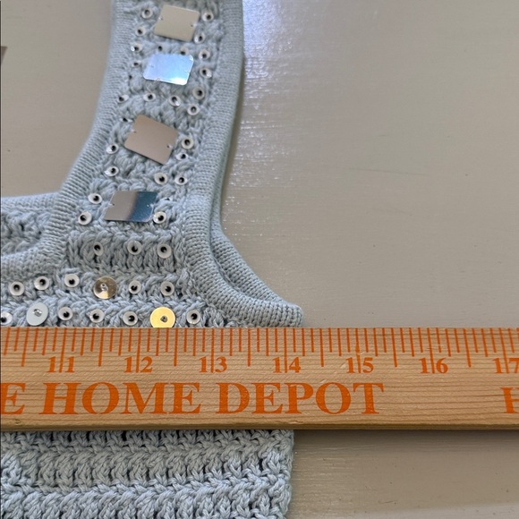 J. Crew Sweater-tank with hand-embellished mirrors Size XS - Picture 6 of 10